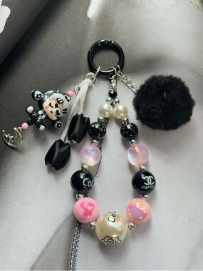 Handmade CC coco Beads Keychain & Bag charm